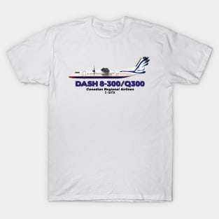 DeHavilland Canada Dash 8-300/Q300 - Canadian Regional Airlines T-Shirt